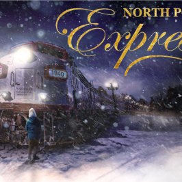 a group of people that are standing in the snow